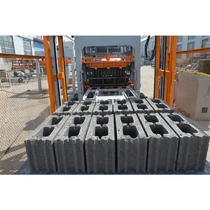 工場供給QT5-15自動コンクリートブロック成形機ディーゼルエンジン付き有名ブランドセメントモバイルブロック機