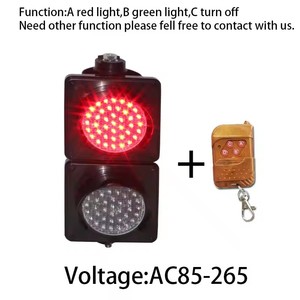 工場製造の200mm防水IP53 PCハウジングDC12-36V道路安全警告交通信号灯 - Product Image 4