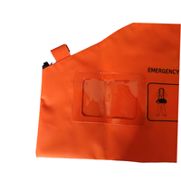 Sac de transport PVC orange ELSA EEBD 15 MIN populaire, étanche et anticorrosion, pour accessoires de lutte contre l'incendie