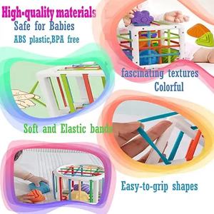 Juegos de clasificación de <span class=keywords><strong>desarrollo</strong></span> temprano para bebés, actividad de aprendizaje Montessori, juguetes sensoriales, clasificador de formas para habilidades motoras finas - Product Image 6