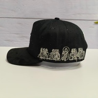 Gorra de Béisbol Personalizada de 5 Paneles con Visera de Gamuza, Bordado 3D y Decoración de Pedrería, Estilo Urbano, para Logotipo Personalizado
