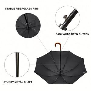 Design Wholesale Automatic Promotion <b>Extra</b> Factory <b>Large</b> Straight Umbrella With Your Logo - Product Image 2