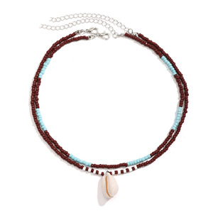 Tidepool <span class=keywords><strong>collier</strong></span> étoile de mer <span class=keywords><strong>Surf</strong></span> plage Boho colliers réglables coquille perlée tour de cou avec tortue océan cadeau - Product Image 6
