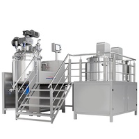Imberson 2000L Homogénéisateur de lotion corporelle cosmétique en acier inoxydable, machine de fabrication de crème, mélangeur émulsifiant sous vide, garantie 1 an
