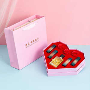 PBPK Luxury <b>Heart</b>-<b>Shaped</b> Gift <b>Boxes</b> Model PBX106 Made in US for Valentine's Day Birthday Gift Set Packaging - Product Image 3