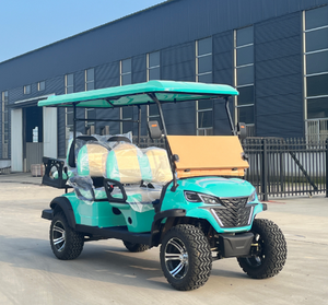 WELIFTRICH bon prix CE ISO 4 + 2 places passagers 4 roues voiturette de golf électrique à charge rapide couverte de pluie avec panier de golf - Product Image 2