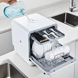 Strong Cleaning <b>Mini</b> Dishwasher Portable Kitchen Smart Drying Disinfection Automatic Desktop Machine Household Qlk-t18 Portable - Product Image 6