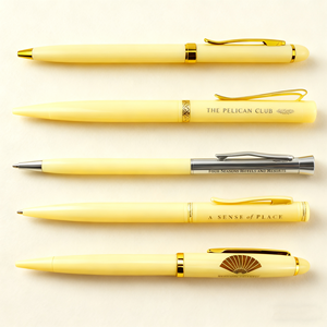 Factory Wholesale OEM Printable logo Hotel Advertising <b>Green</b> Gold Metal Hotel Ballpoint <b>Pen</b> - Product Image 3