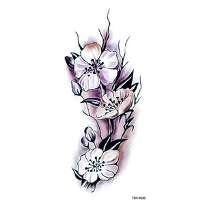 Tatuajes Temporales Impermeables para Mujer, Diseño de <span class=keywords><strong>Flores</strong></span>, Rosas, Peonías y Ciruelas, para Hombro, Cuello y <span class=keywords><strong>Brazo</strong></span> - Product Image 6