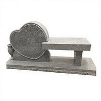 Sculpture en granit antique Rose Pamplemousse, pierre tombale, monument funéraire