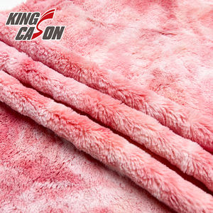 KINGCASON Usine Directe Haute Qualité <span class=keywords><strong>Vente</strong></span> Conceptions Personnalisées Brossé 250gsm 1.6m Mélange 100% Polyester Fausse <span class=keywords><strong>Fourrure</strong></span> Tissu pour Couverture - Product Image 5