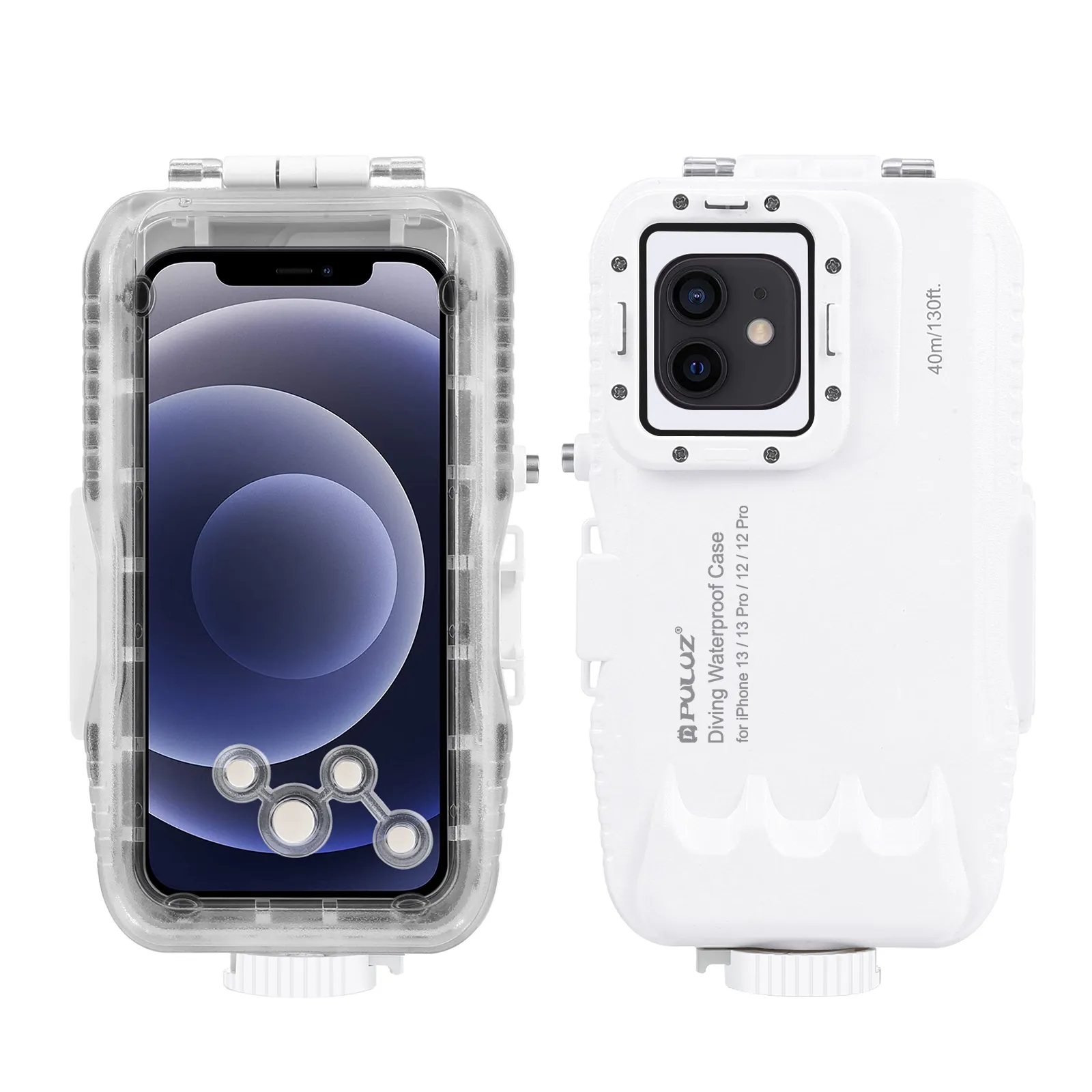 Dropshipping PULUZ 40m 130ft Waterproof Phone Case For IPhone 13 Series Photo Video Underwater Housing Diving Case