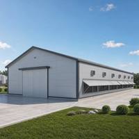 Structure en acier modulaire haute résistance pour bâtiment industriel, structure en acier pour élevage de volailles
