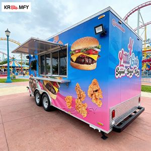Fabricant chinois 2026 de remorques en acier inoxydable entièrement équipées, camionnette mobile, cuisine de camion de restauration, remorque de camion de restauration de pizza - Product Image 2