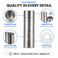 Mug isotherme en titane pur, cadeaux, tasses personnalisées, bouteilles d'eau, vente en gros, produits pour la maison et la cuisine