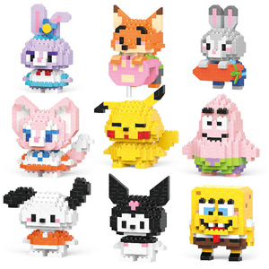 Blocchi <span class=keywords><strong>da</strong></span> Costruzione a Micro-particelle Compatibili per l'Assemblaggio, Giocattoli per Bambini, Tema Animali e Natura, in Plastica ABS - Product Image 2