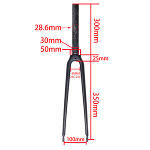 Sợi Carbon đường xe đạp <span class=keywords><strong>25.4</strong></span> phía trước ngã ba sợi carbon cứng ngã ba 700C Đường Phía Trước Ngã Ba xe đạp ĐĨA PHANH phát hành nhanh chóng - Product Image 3