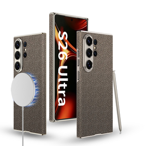 GKK Lucky PU Electroplate Magnetic <b>Ring</b> Wireless Charge Mobile <b>Phone</b> Case for for S26/S25/S24/S23 Ultra Shockproof - Product Image 6