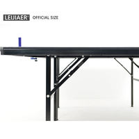 Table de ping-pong LEIJIAER à prix avantageux, bleue, avec pieds pliables et mobiles
