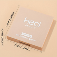 Palette de poudre bronzante pressée végétalienne soyeuse lisse de qualité supérieure 4 couleurs maquillage cosmétique poudre bronzante sans talc