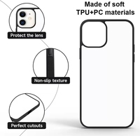 Vente en gros 2D Transparent Blanc Sublimation Blanc Cas TPU + PC Couverture de Téléphone pour iPhone 16e 16 Pro Max