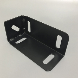 Black Angle <b>Bracket</b> Carbon Steel <b>90</b> <b>Degree</b> Right Angle Fitting For Industrial Aluminum Profiles - Product Image 3