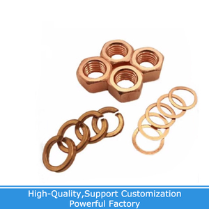 T2 Tím đồng phosphor Đồng hạt Hex Hạt máy giặt, máy giặt mùa xuân Đồng điện phân màu đỏ đồng dẫn điện Hex hạt - Product Image 4