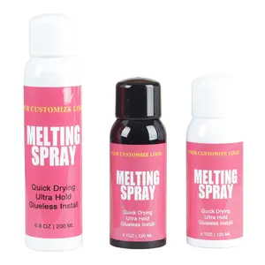 Custom Label Firm Hold Hair Glue Spray Lace Wigs Melting Spray For Closure Wigs