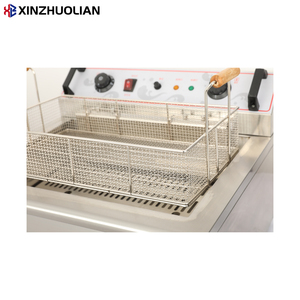 XINZHUOLIAN Large Commercial Stainless Steel Electric Countertop 4500W 30L Single Tank Donut Deep <strong>Fryer</strong> for Restaurant Equipment - Product Image 5