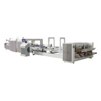 Machine entièrement automatique à grande vitesse de colle et de couture de dossier pour la boîte de carton/carton pliant la machine de couture de collage