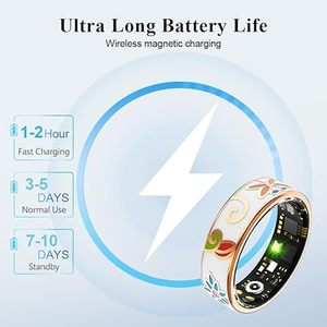 Anneau intelligent de santé en acier inoxydable plaqué <span class=keywords><strong>or</strong></span> 18 carats, unisexe, suivi du sommeil, moniteur de fréquence cardiaque/d'oxygène sanguin, bracelet de fitness - Product Image 4