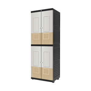Discover the multifunctional Portable <b>Wardrobe</b> Long Door Cabinet, a sleek home <b>storage</b> <b>solution</b> designed to organize - Product Image 2