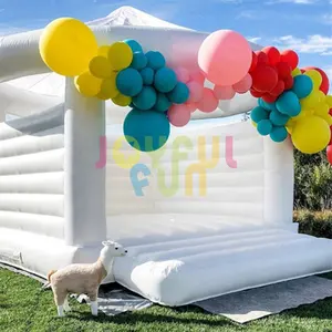 Joyful Fun new product white bouncy castle