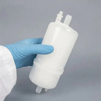 Filtro de Cápsula Desechable de Microfibra de Vidrio 0.45um 1um 5 pulgadas 10 pulgadas Conexión Tri-Clamp para Manguera de 3/8 pulgadas para Prefiltración de Líquidos