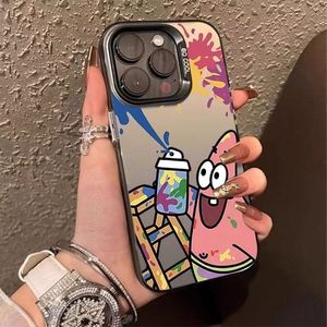 Custodia per Cellulare iPhone 16 Pro Max con Effetto Laser Argento <span class=keywords><strong>Spongebob</strong></span>, Compatibile con iPhone 15 14 13 Promax, Antiurto - Product Image 4