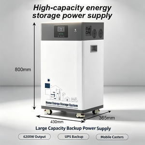 เครื่องกำเนิดไฟฟ้าพกพา 6200W 16000Wh LiFePO4 5000W พร้อมระบบโซลาร์ MPPT จั๊มสตาร์ท ไฟฉาย สำหรับบ้าน รถยนต์ไฟฟ้า กิจกรรมกลางแจ้ง แคมป์ปิ้ง - Product Image 4
