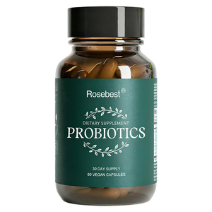 Integratori Alimentari Vegani Biologici all'Ingrosso, Formula Sinergica 3-in-1 di Probiotici e Prebiotici in Capsule per la Salute Intestinale - Product Image 1