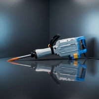 SEMPROX SDH6501 Marteau de démolition industriel à grande puissance 1700W 220V à brancher avec poignée en D pour la démolition de murs en béton et pierre