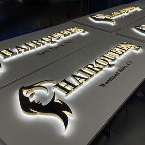 Letras <span class=keywords><strong>de</strong></span> Canal Invertidas con Panel Trasero con Recubrimiento en Polvo |   Efecto Halo LED para Fachadas <span class=keywords><strong>de</strong></span> Edificios - Product Image 3