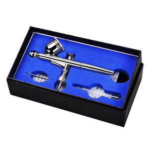 Aérographe HD-470 à double action, alimentation par gravité, vitesse réglable, pour art, maquillage, nail art, peinture sur gâteau, tatouage, modèle pneumatique portable - Product Image 1