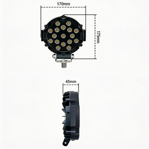 Focos LED de Trabajo de 7 Pulgadas, Venta al por Mayor Directa de Fábrica, Foco Redondo de 51W para Camiones 4x4 Todoterreno, Camiones Volvo, Andamios y Construcción - Product Image 5