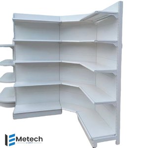 Kệ siêu thị-kệ lưu trữ kim loại nặng một mặt cấu hình hiển thị đứng cửa hàng kết hợp kệ - Product Image 2