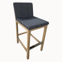 Tabouret de bar en bois de restaurant d'hôtel sur mesure chaise de bar tabouret de bar chaise haute chaise de bar de loft