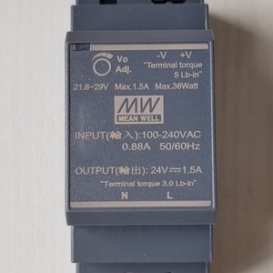 แหล่งจ่ายไฟ Mean Well HDR-30-24 24V 30A แบบขาออกเดี่ยว สำหรับติดตั้งบนราง DIN สำหรับงานอุตสาหกรรม - Product Image 2