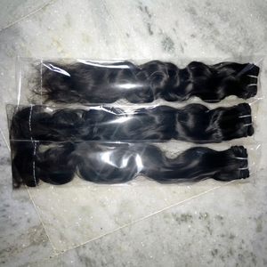 Extensions de cheveux naturels vierges Remy indiens du Tamil Nadu REMI HAIR 100g avec option de logo personnalisé - Product Image 1