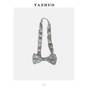 Новый дизайн ручной работы натуральный мужской Красочный геометрический шелковый галстук-бабочка для вечеринки - Product Image 1