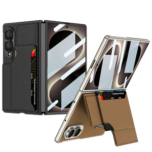 เคสโทรศัพท์สำหรับ Samsung zFold 8 พร้อมช่องใส่บัตร ดีไซน์บางเฉียบ ป้องกันการตกกระแทก  วัสดุหนัง - Product Image 5