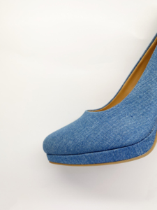 Los zapatos de punta estrecha de tacón alto de diseñador de verano <span class=keywords><strong>para</strong></span> mujer más vendidos, plataforma superior sin cordones de mezclilla, cómodos <span class=keywords><strong>para</strong></span> primavera y otoño - Product Image 4