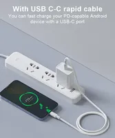 Chargeur Mural USB-C TKT 20W Super Rapide TC178A Prise US Blanc avec PD QC4.0 pour Téléphones Mobiles, Tablettes, Écouteurs et Appareils Photo