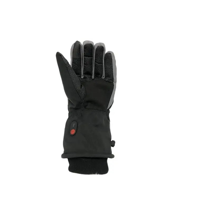 Cold Weather Winter Cycle Biker Black Snowmobile Ski Sport Rechargeable Lithium Battery Home Heated Glove With Electric Heat